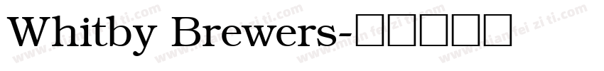 Whitby Brewers字体转换